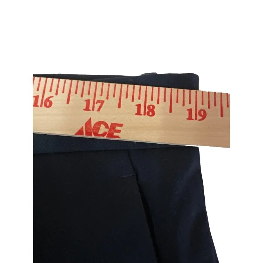 Perry Ellis Resist Spill Chino Slim Stretch Blue Men's Dress Pants Size 38